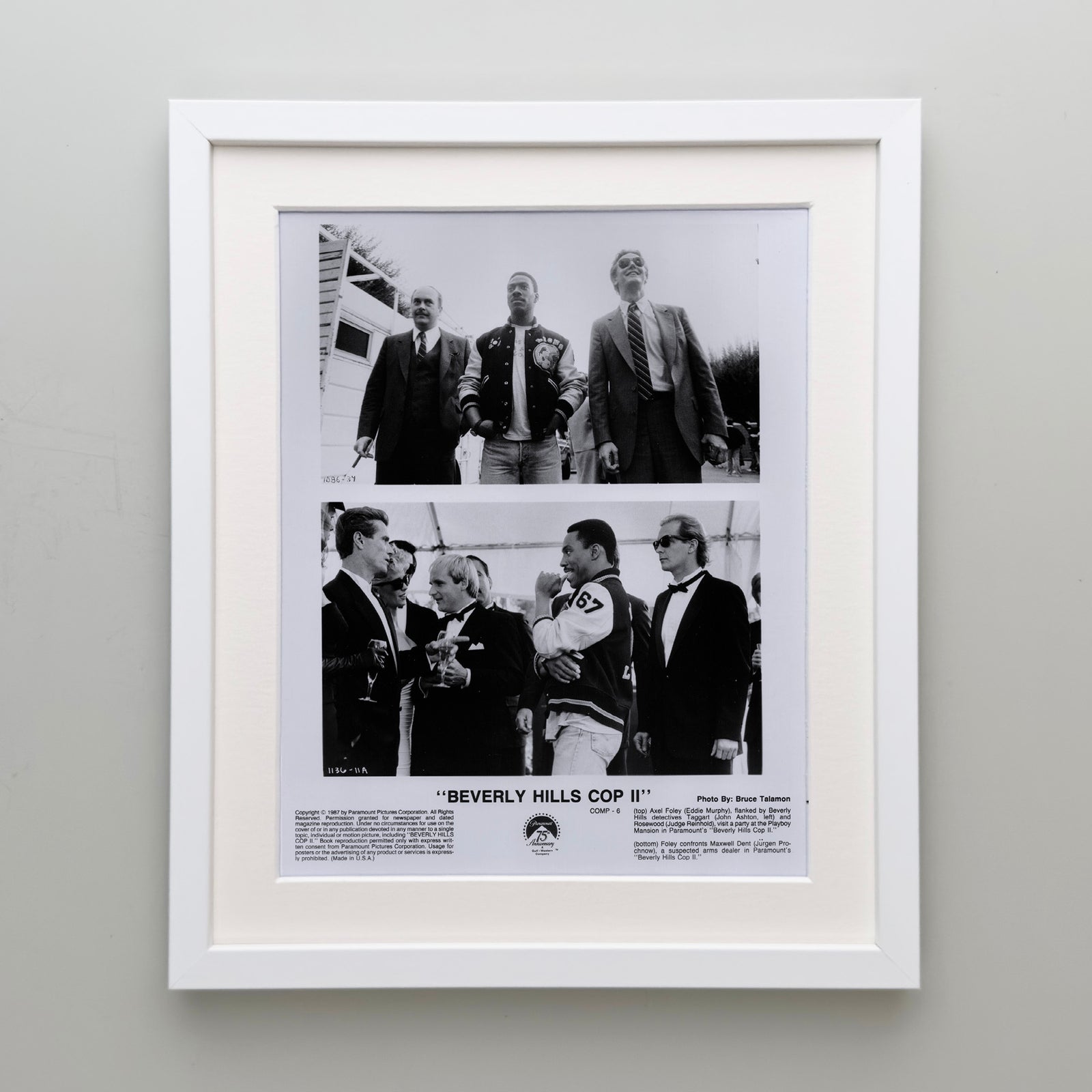 Beverly Hills Cop 2 1987 Film Movie Press Publicity Still Framed