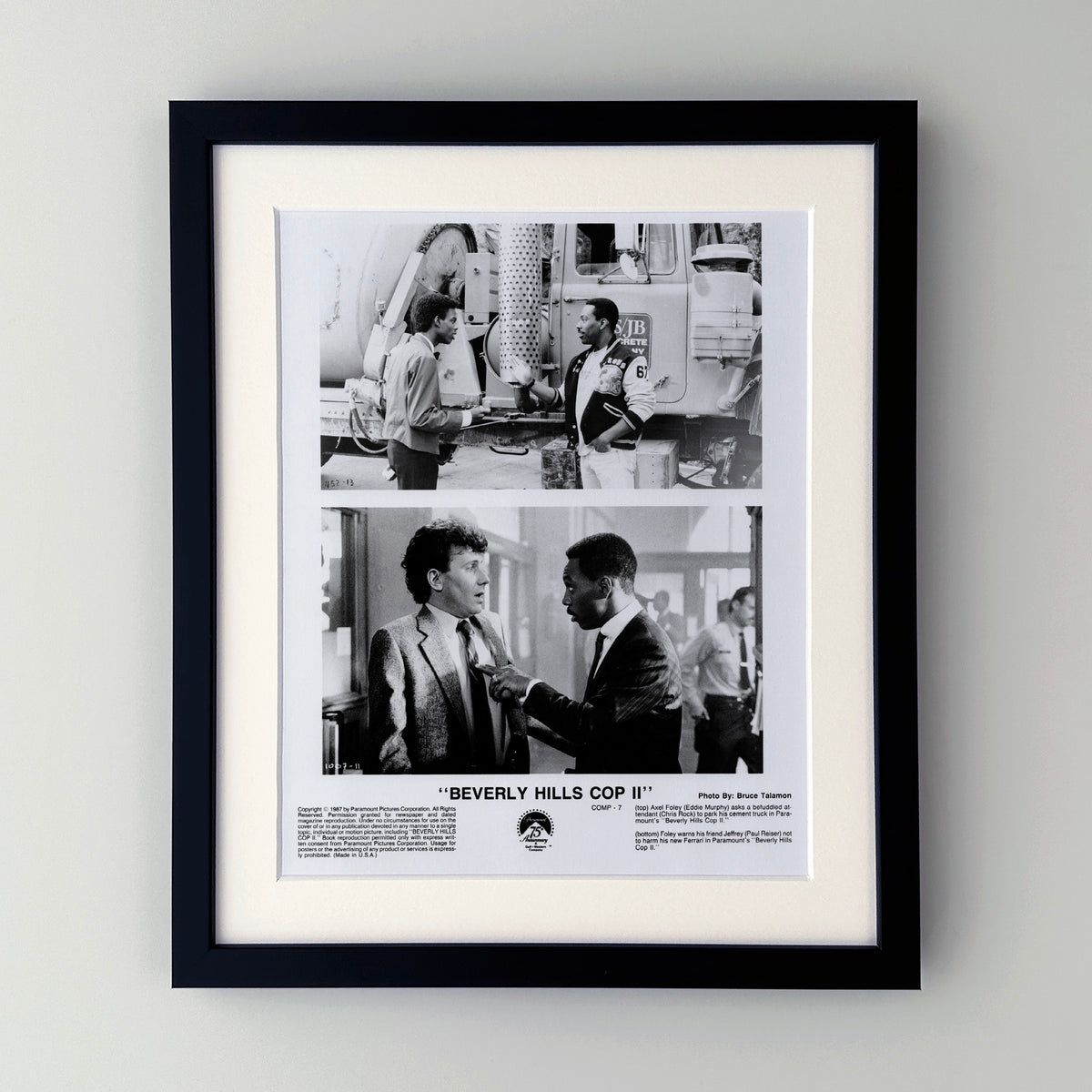 Beverly Hills Cop 2 1987 Film Movie Press Publicity Still Framed