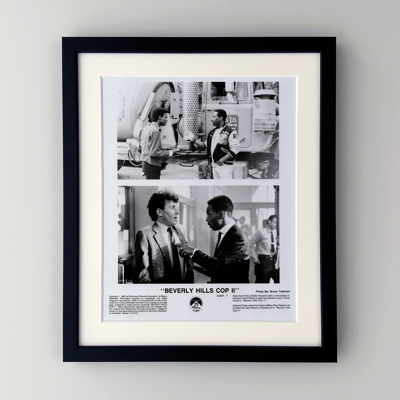 Beverly Hills Cop 2 1987 Film Movie Press Publicity Still Framed