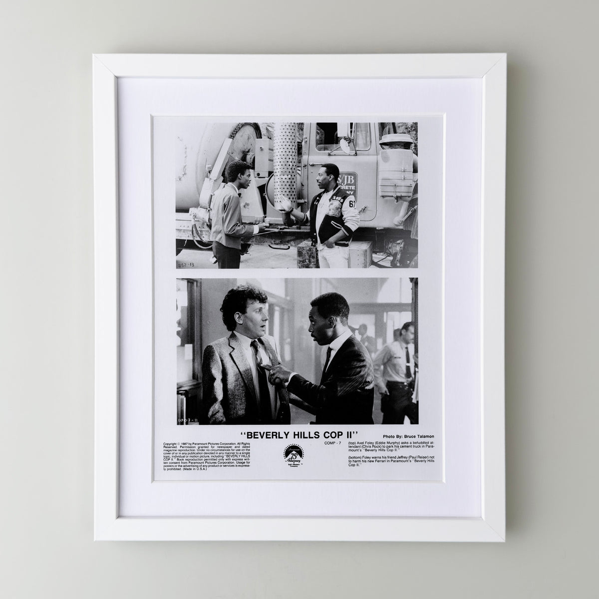 Beverly Hills Cop 2 1987 Film Movie Press Publicity Still Framed