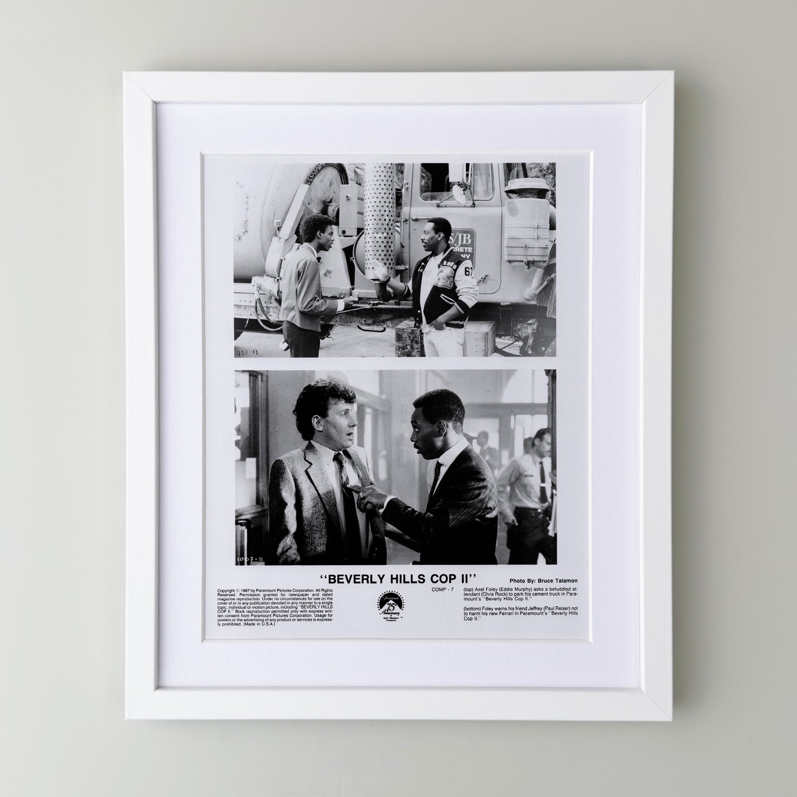 Beverly Hills Cop 2 1987 Film Movie Press Publicity Still Framed