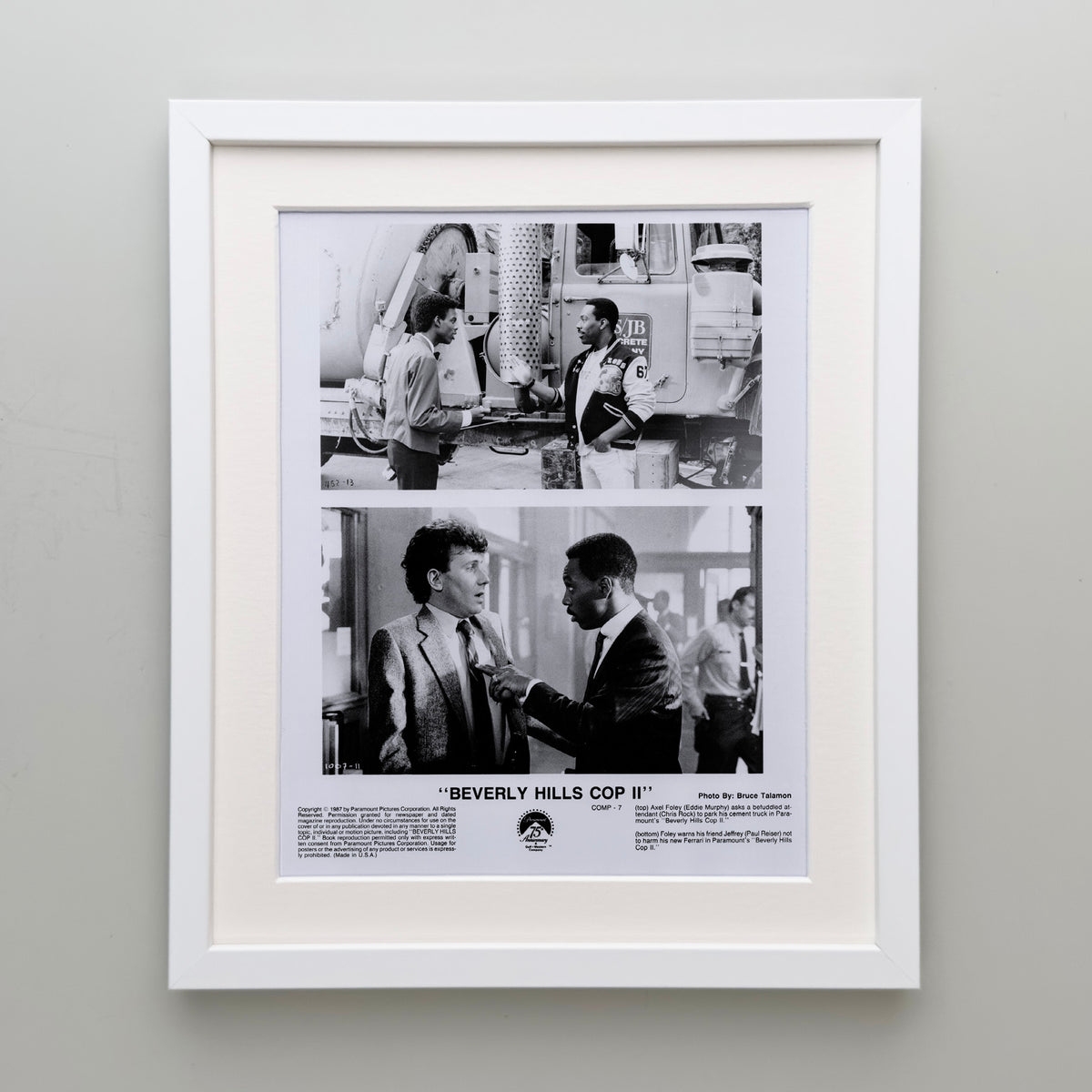 Beverly Hills Cop 2 1987 Film Movie Press Publicity Still Framed