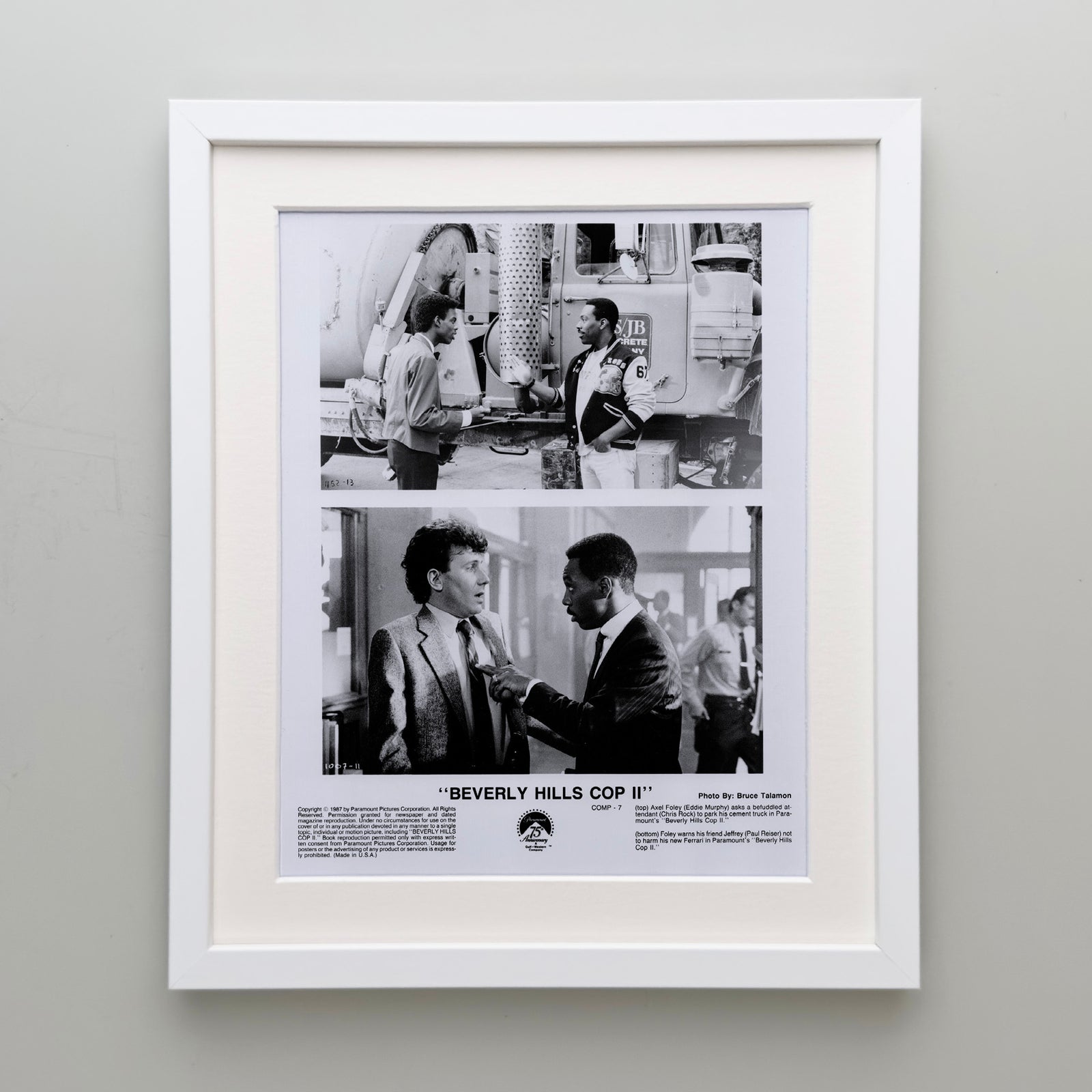 Beverly Hills Cop 2 1987 Film Movie Press Publicity Still Framed