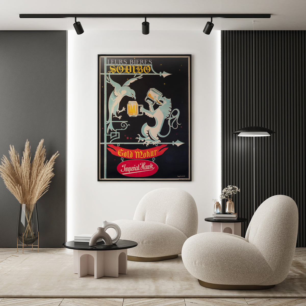 Bieres Sodibo 1928 French Beer Alcohol Advertsing Poster LeMaire