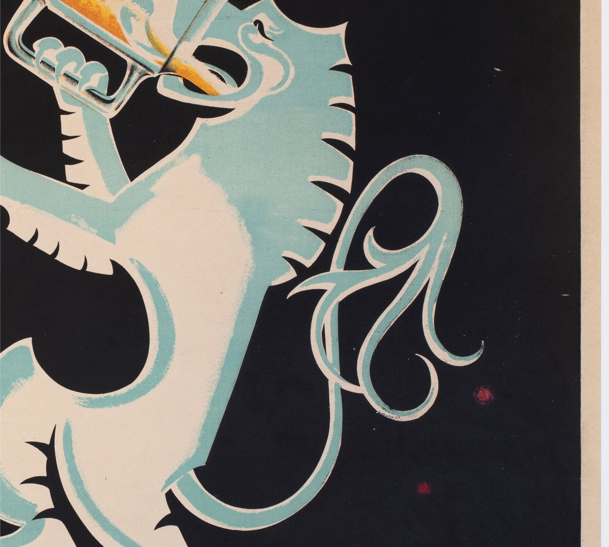 Bieres Sodibo 1928 French Beer Alcohol Advertsing Poster LeMaire - detail