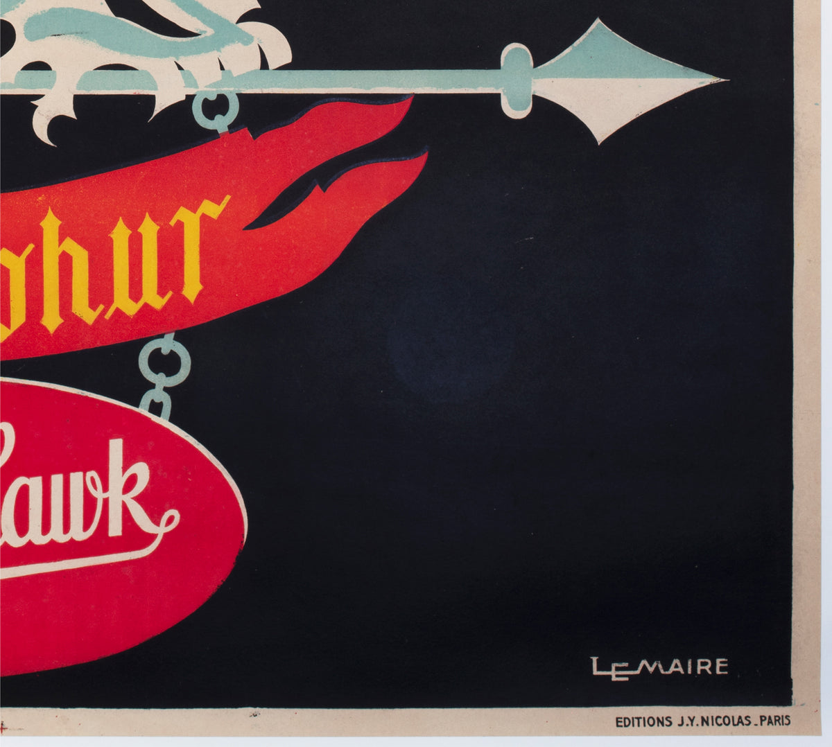 Bieres Sodibo 1928 French Beer Alcohol Advertsing Poster LeMaire - detail