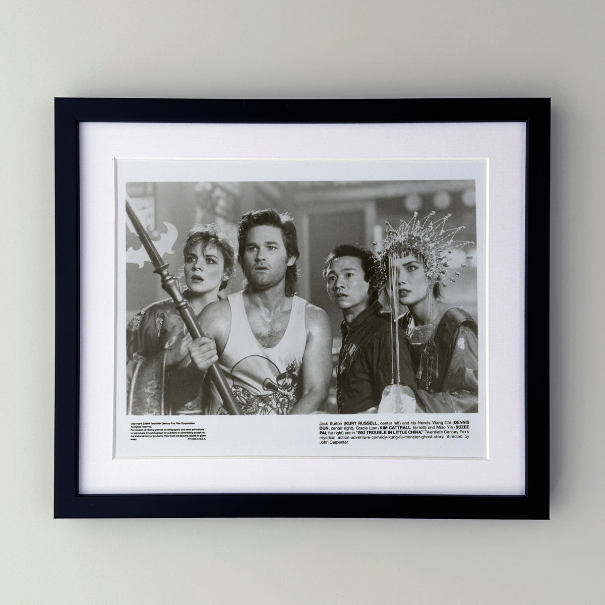 Big Trouble in Little China 1986 Press Film Movie Publicity Still - Framed
