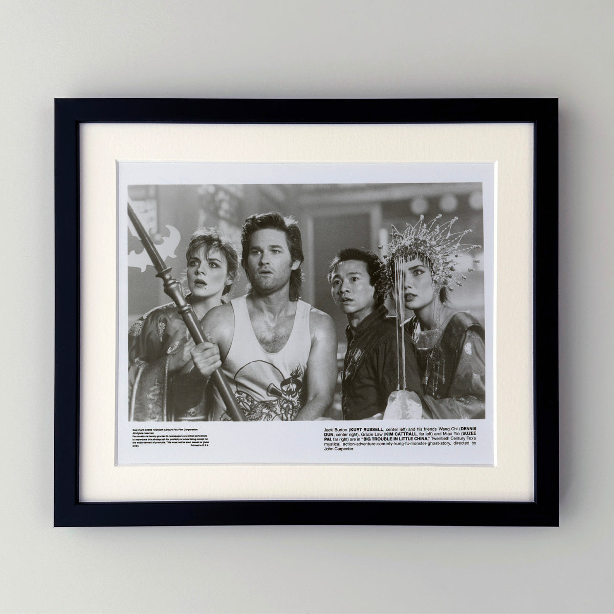 Big Trouble in Little China 1986 Press Film Movie Publicity Still - Framed
