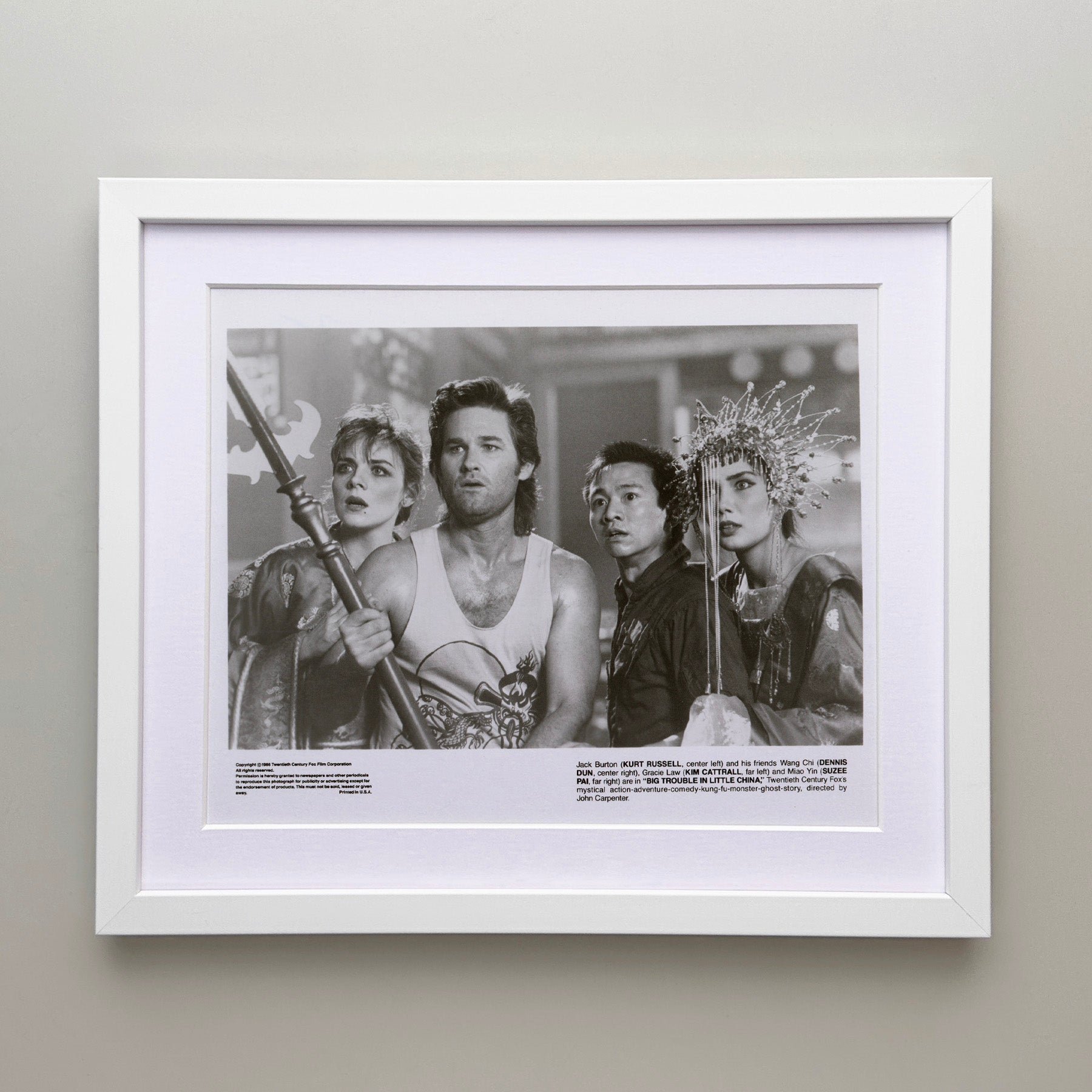 Big Trouble in Little China 1986 Press Film Movie Publicity Still - Framed