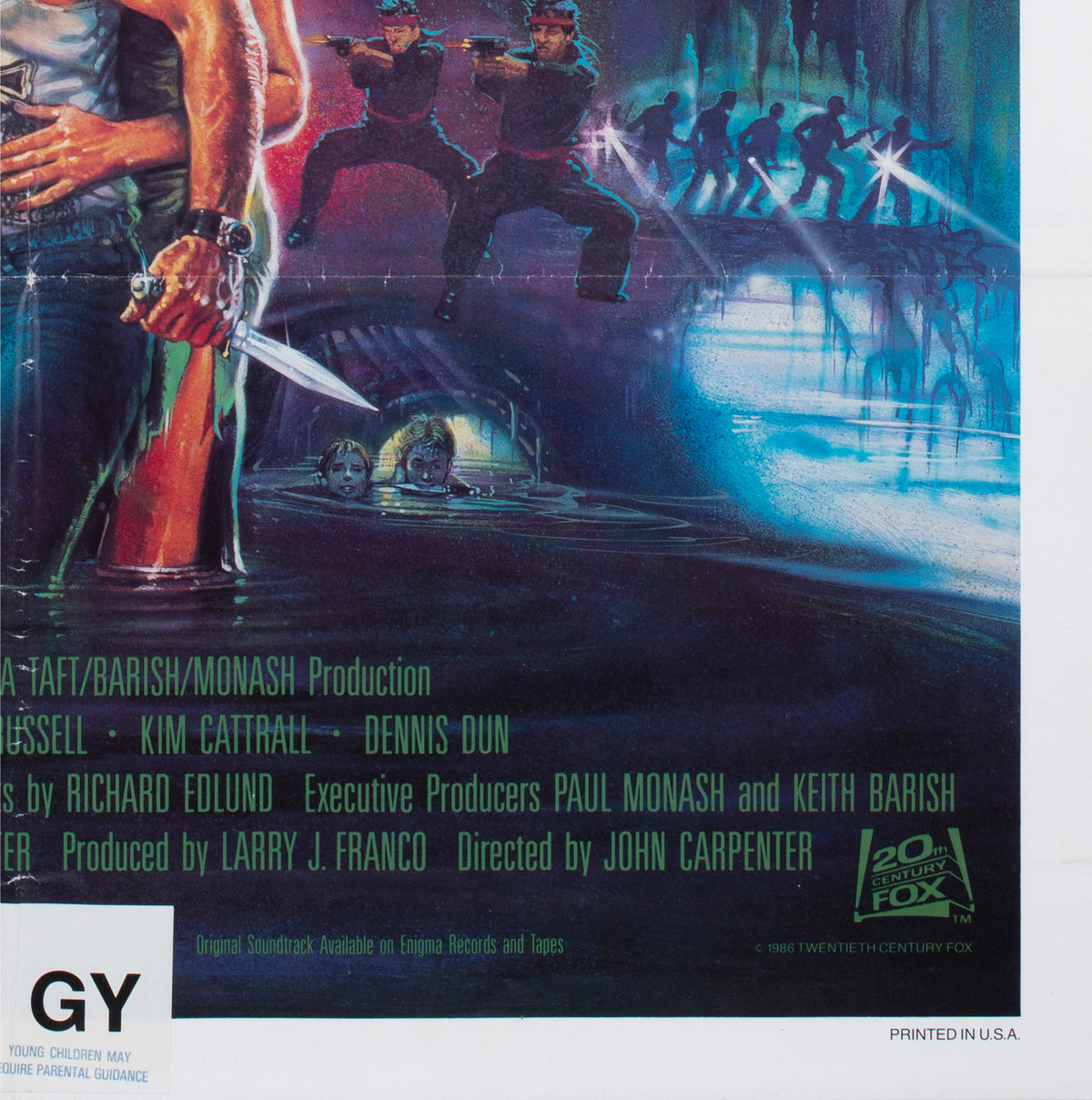 Big Trouble in Little China 1986 US International 1 Sheet Film Movie Poster Brian Bysouth - detail