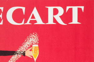 Billecart 1970 French Champagne Advertising Poster, Herve Morvan - detail