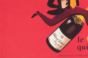 Billecart 1970 French Champagne Advertising Poster, Herve Morvan - detail