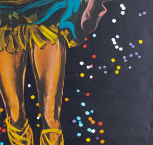 Black Orpheus 1960 Japanese B2 Film Poster Georges Allard - detail