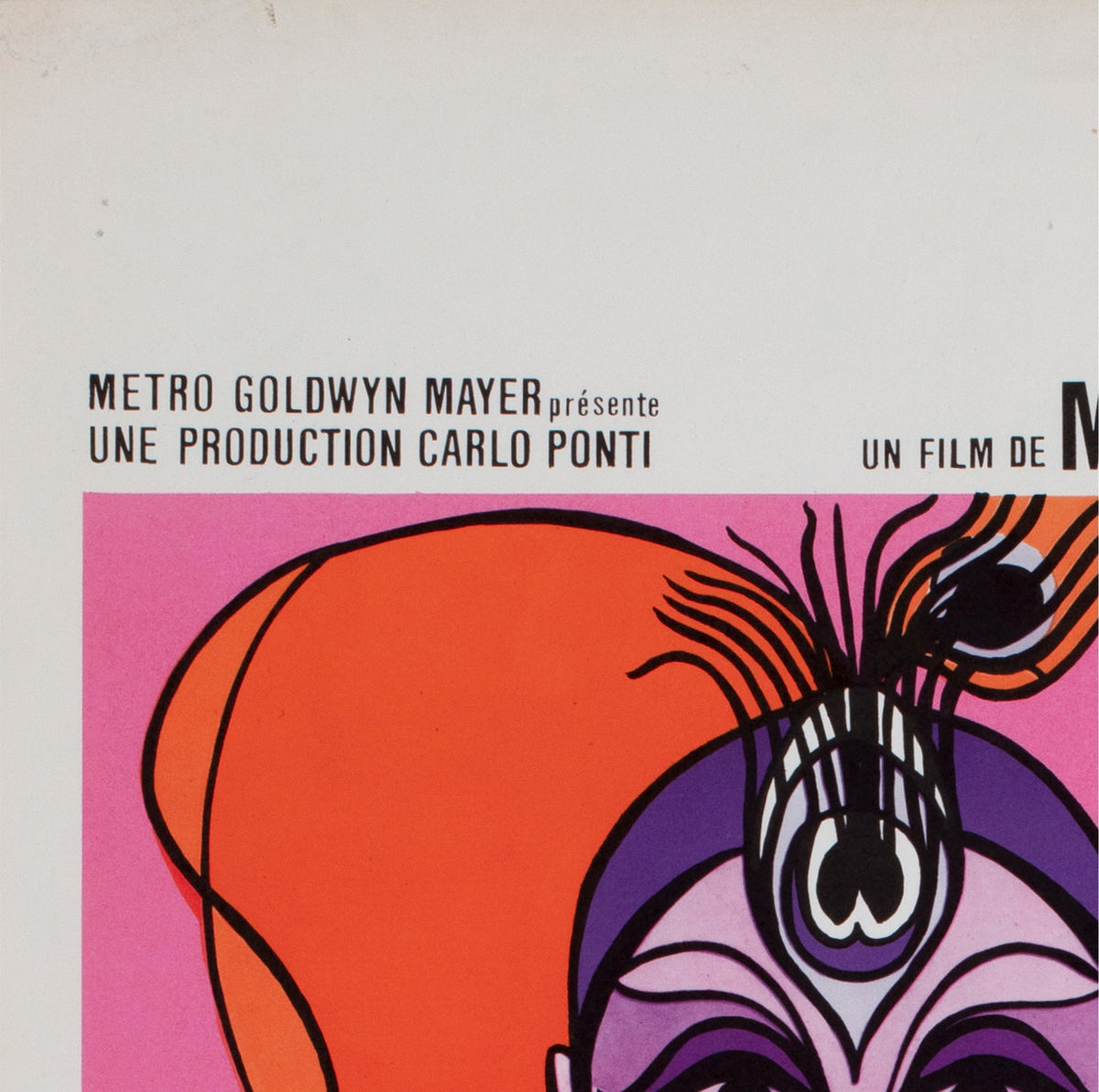 Blow up 1966 Belgian Film Movie Poster Delheux - detail