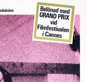 Blow up 1966 Swedish Film Poster - detail