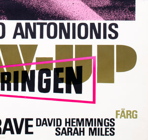 Blow up 1966 Swedish Film Poster - detail