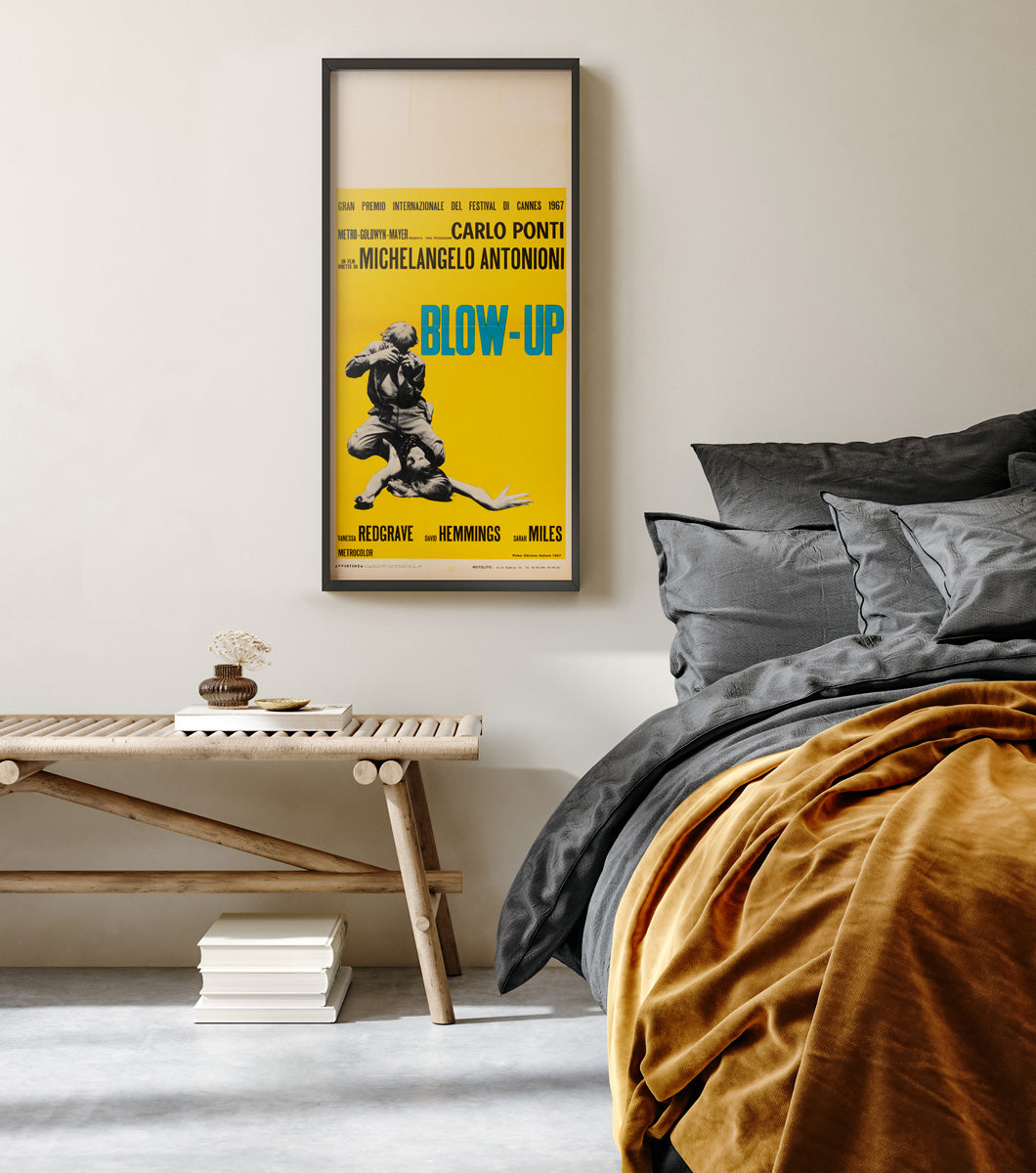 Blow-up 1967 Italian Locandina Yellow Style Film Movie Poster