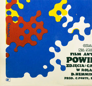 Blow up 1968 Polish A1 Film Poster Waldemar Swierzy - detail