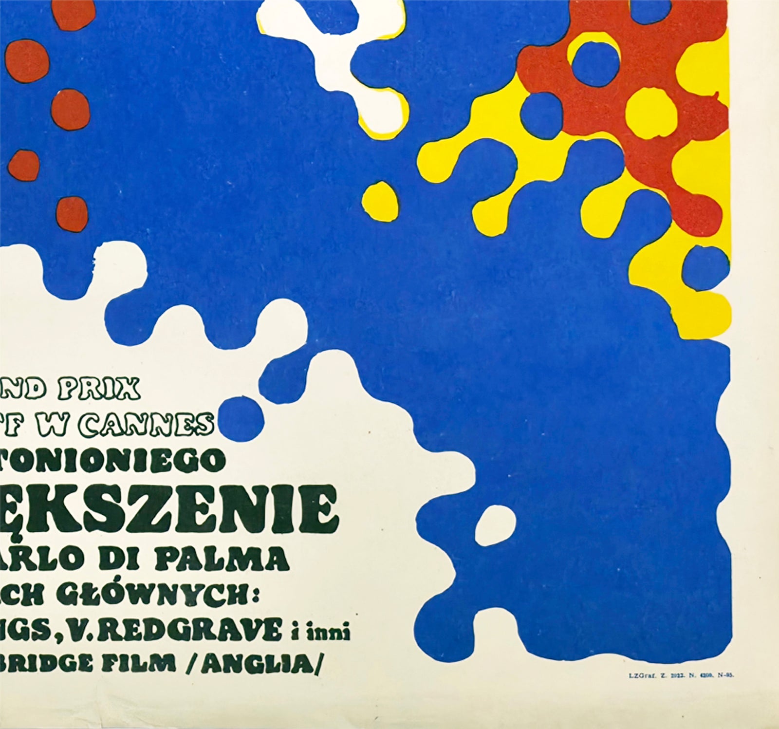 Blow up 1968 Polish A1 Film Poster Waldemar Swierzy - detail