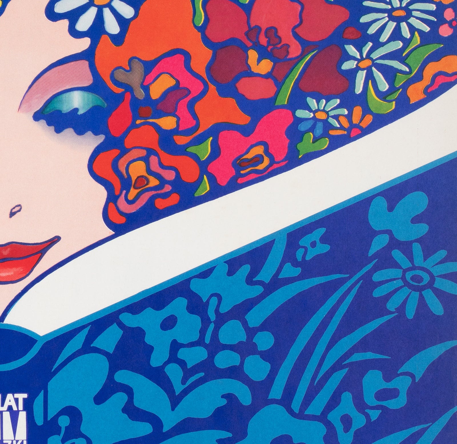 Book for Ewa 1974 Polish Dom Ksiazki Advertising poster, Witold Janowski - detail