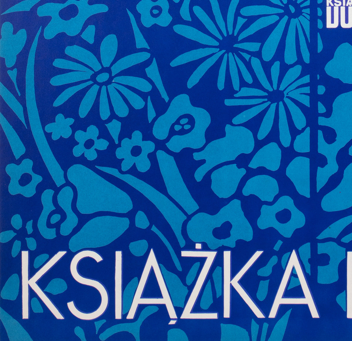 Book for Ewa 1974 Polish Dom Ksiazki Advertising poster, Witold Janowski - detail