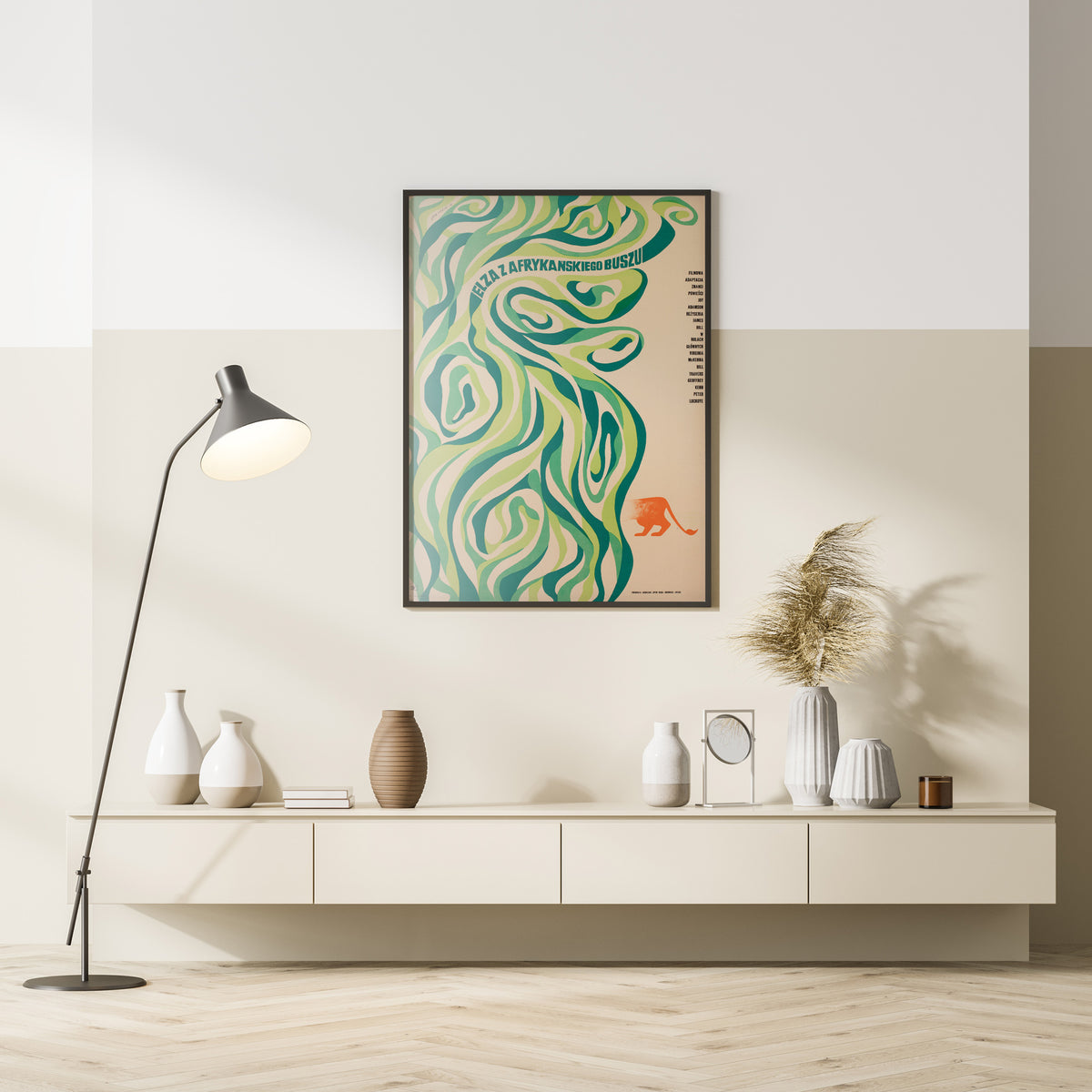 Born Free 1968 Polish B1 Film Movie Poster, Eryk Lipinski