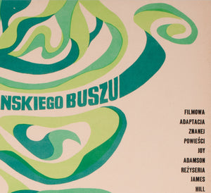 Born Free 1968 Polish B1 Film Movie Poster, Eryk Lipinski - detail