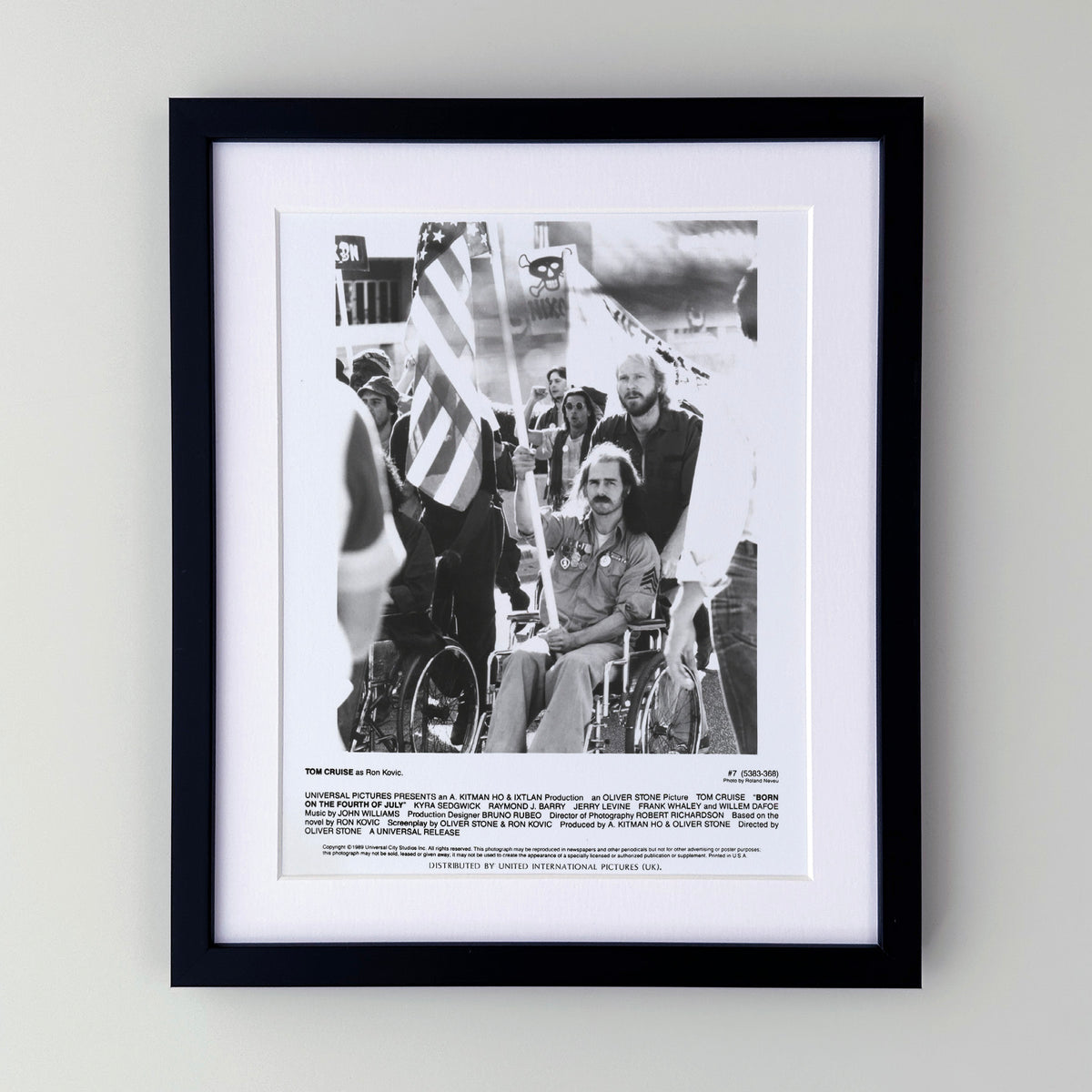 Born on the Forth of July 1989 Publicity Film Movie Press Still Framed