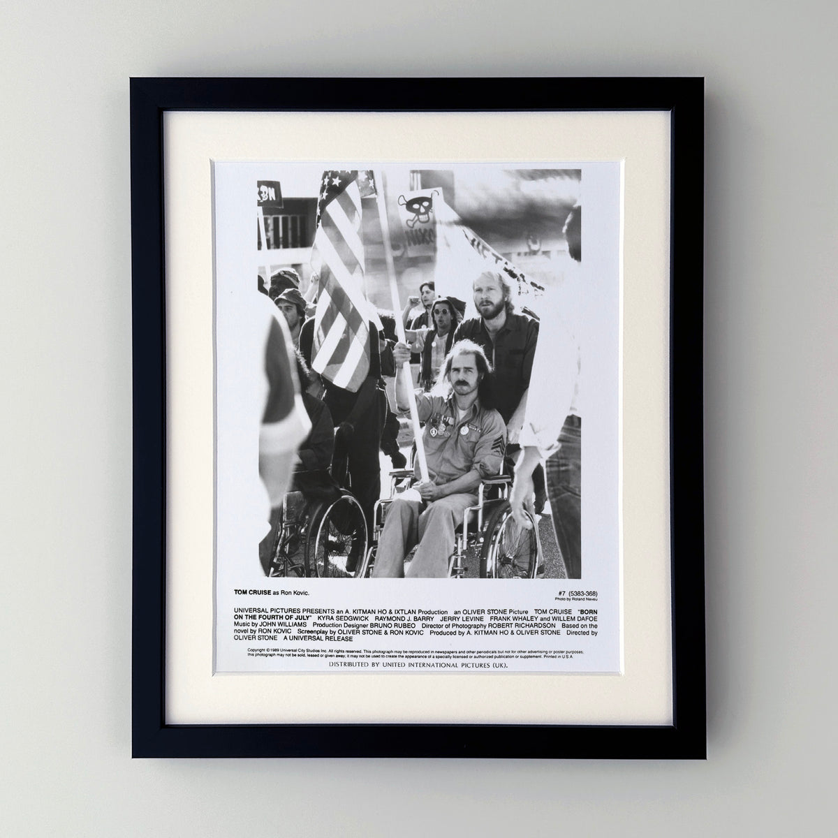 Born on the Forth of July 1989 Publicity Film Movie Press Still Framed