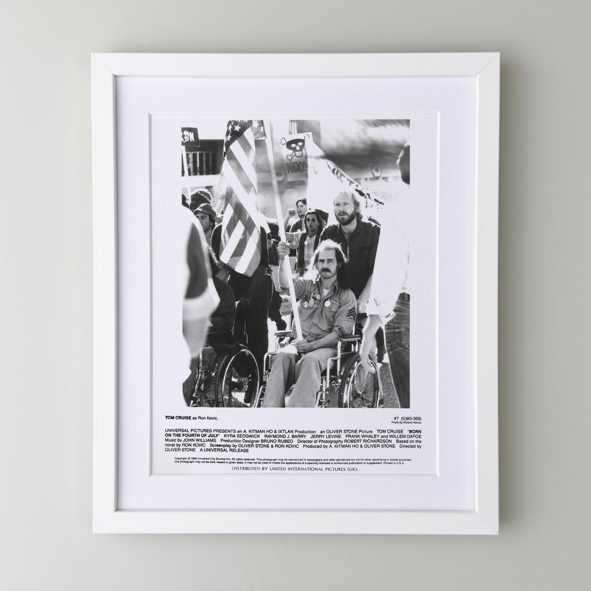 Born on the Forth of July 1989 Publicity Film Movie Press Still Framed