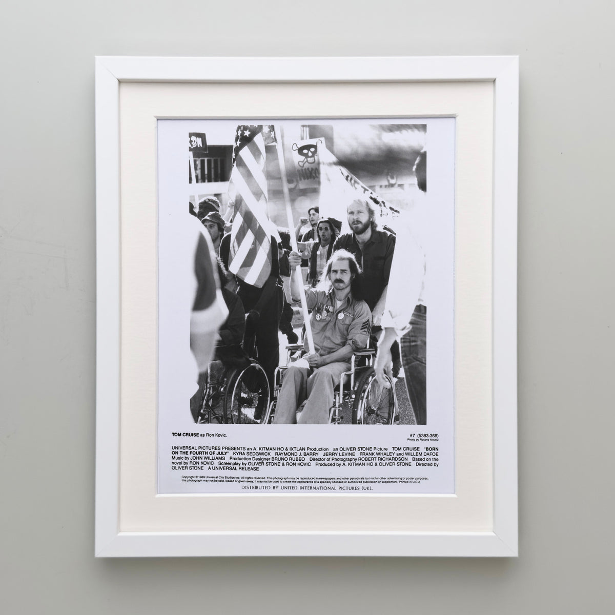 Born on the Forth of July 1989 Publicity Film Movie Press Still Framed