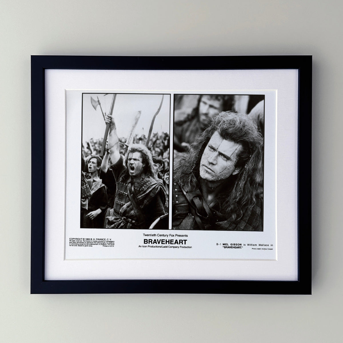 Braveheart 1995 Publicity Film Movie Press Still Framed