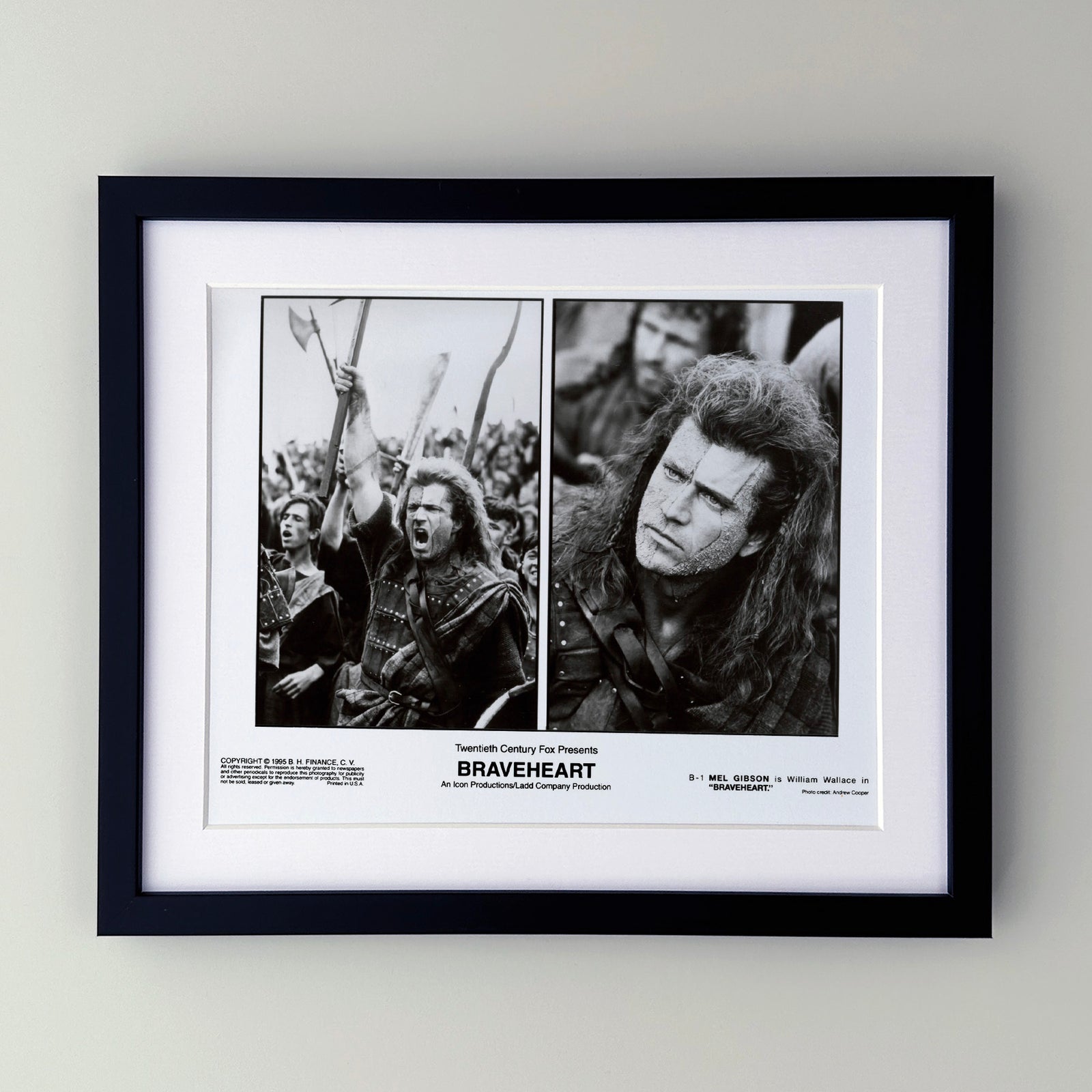 Braveheart 1995 Publicity Film Movie Press Still Framed