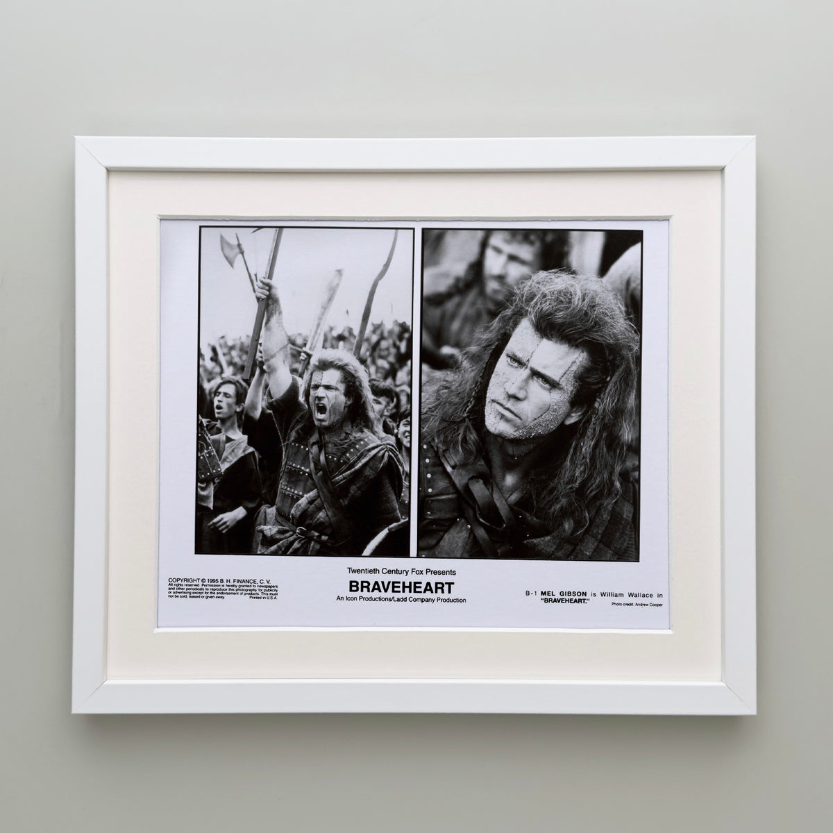 Braveheart 1995 Publicity Film Movie Press Still Framed