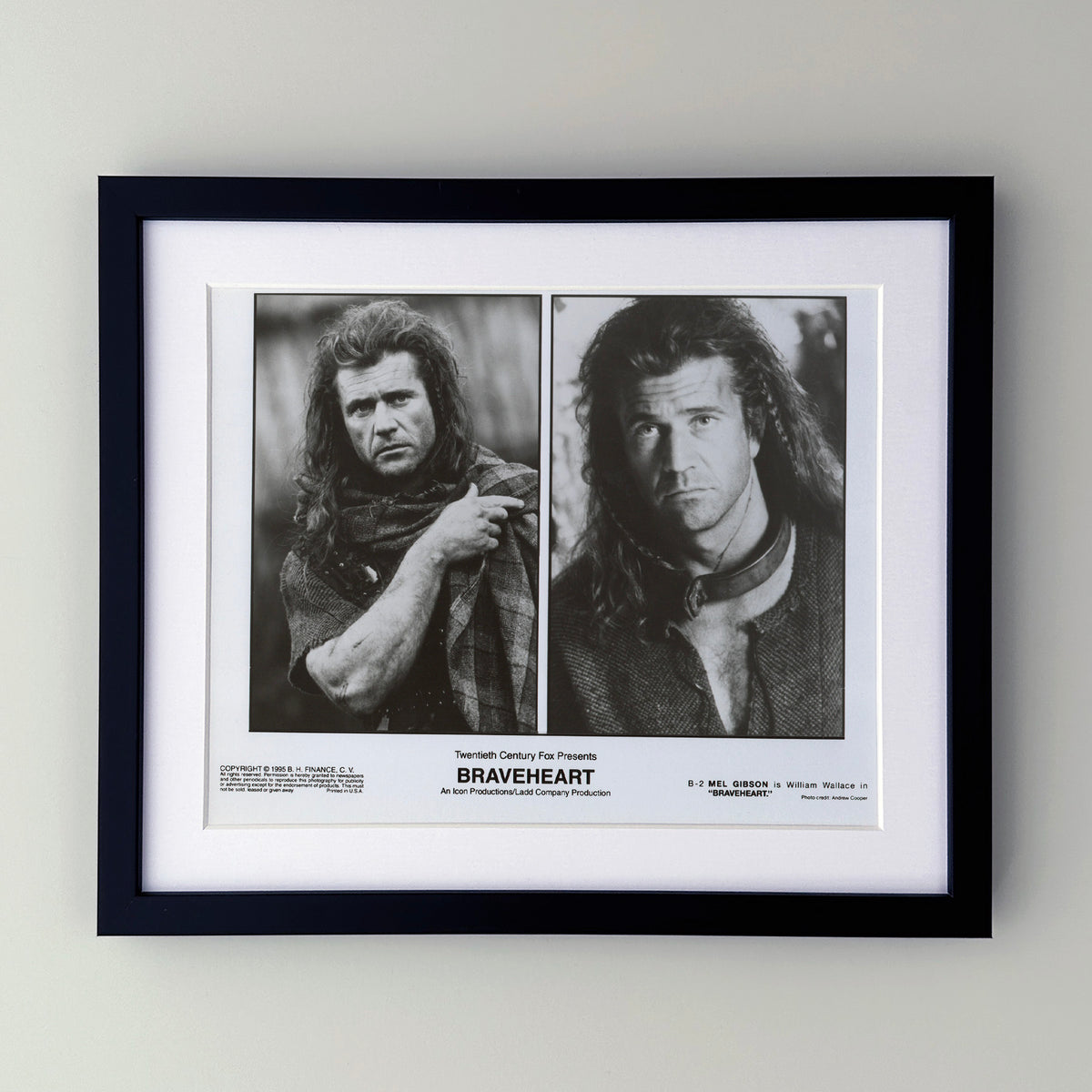 Braveheart (1995) Film Movie Press Publicity Still Framed