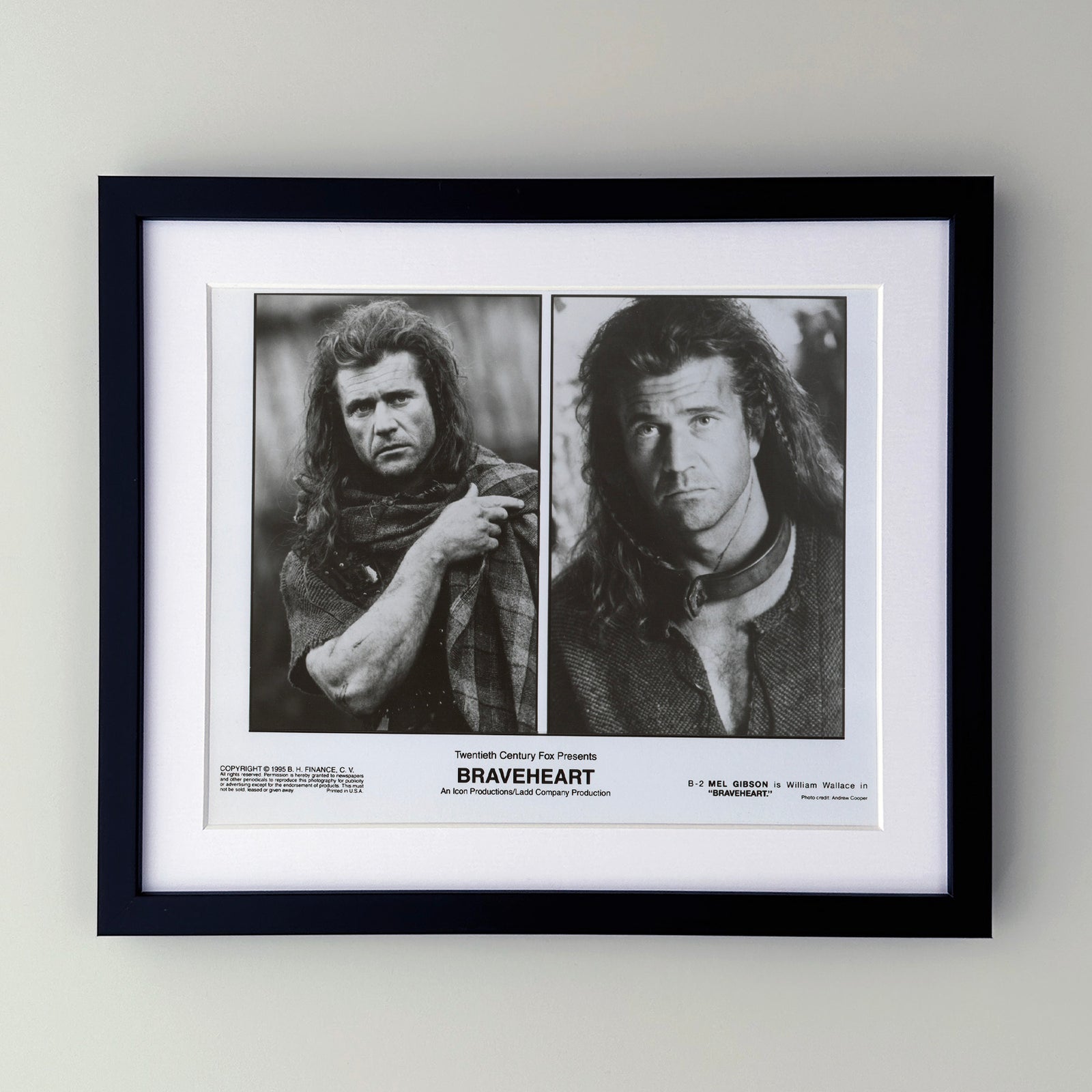 Braveheart (1995) Film Movie Press Publicity Still Framed
