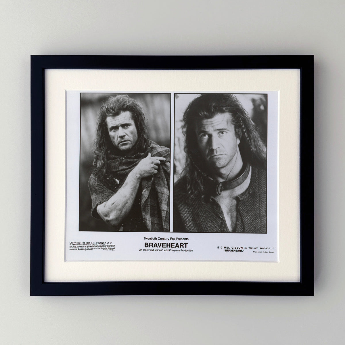 Braveheart (1995) Film Movie Press Publicity Still Framed