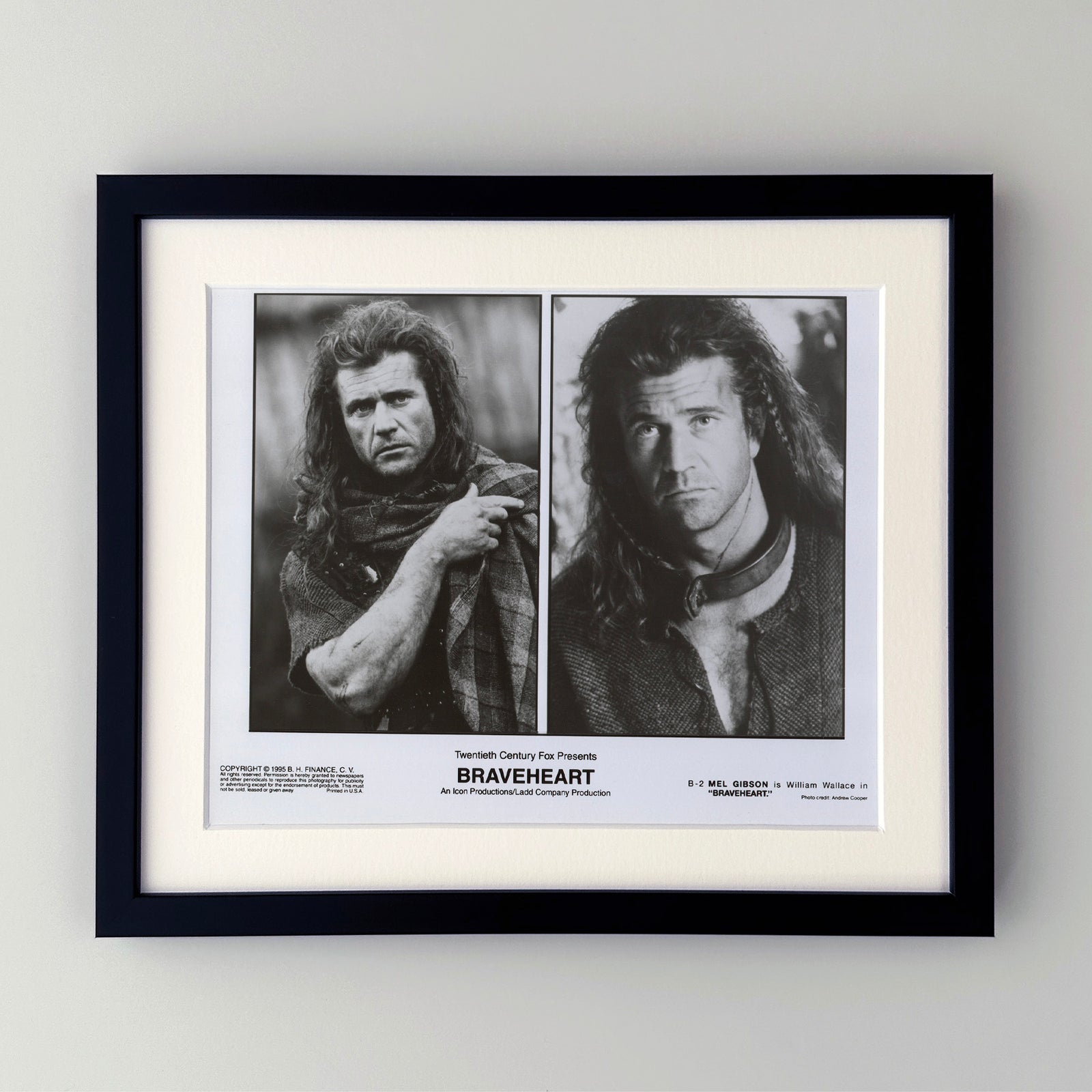 Braveheart (1995) Film Movie Press Publicity Still Framed