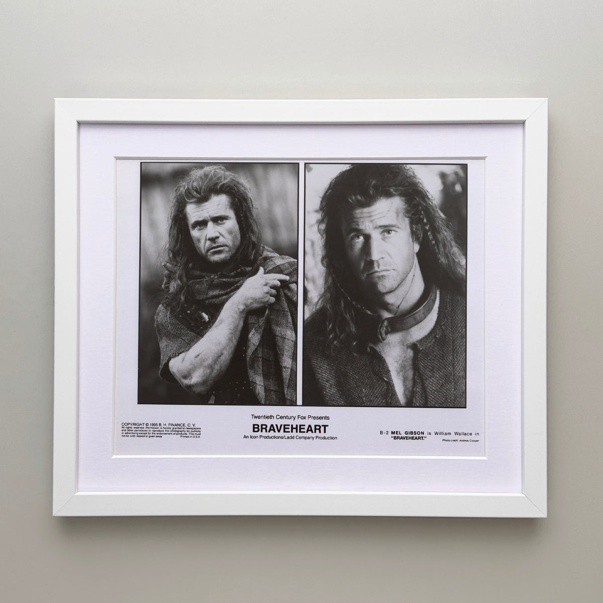Braveheart (1995) Film Movie Press Publicity Still Framed