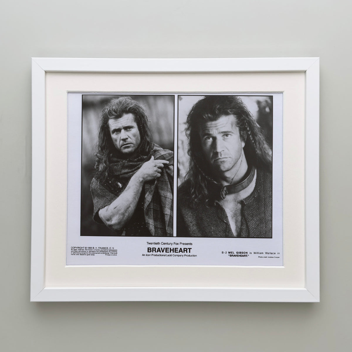 Braveheart (1995) Film Movie Press Publicity Still Framed