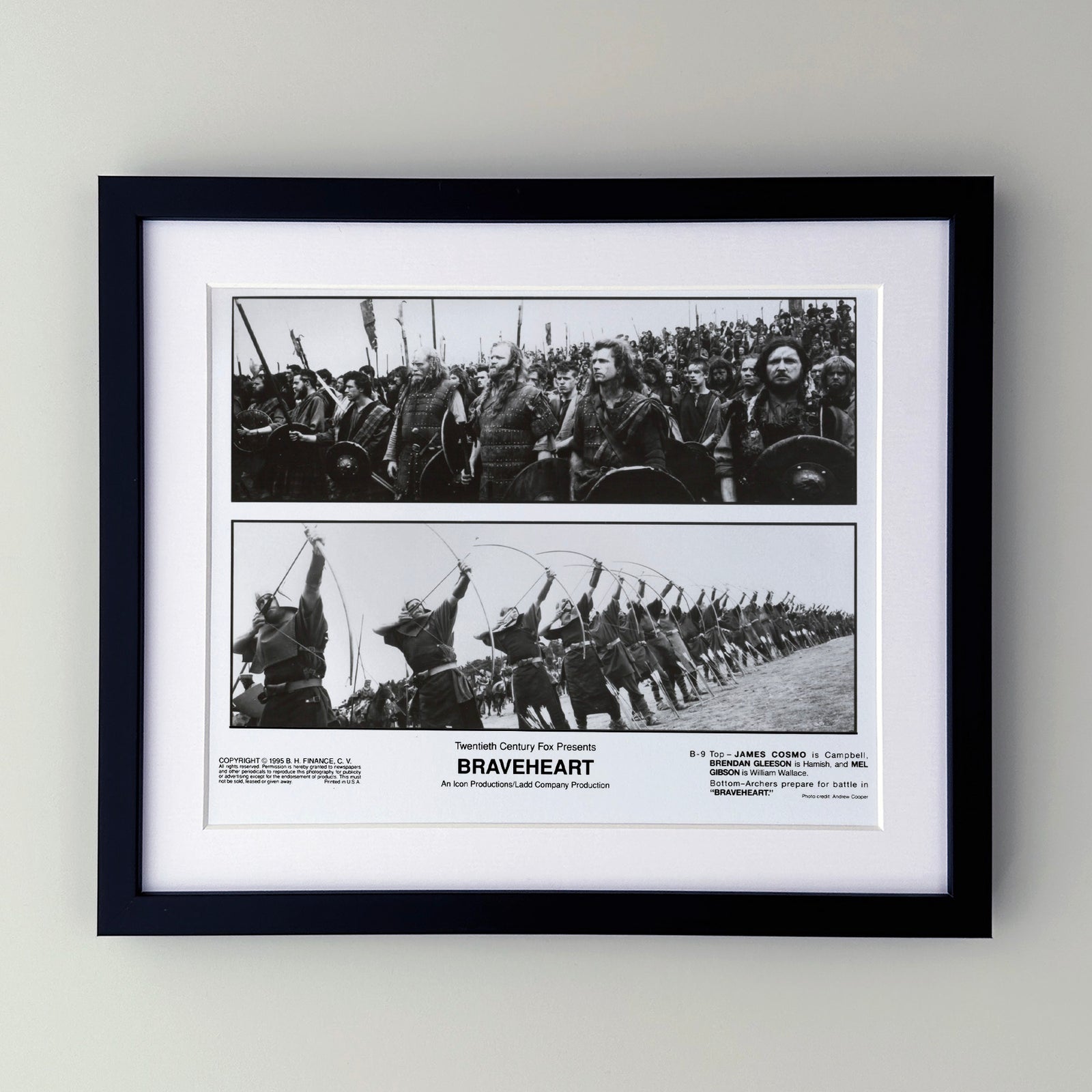 Braveheart 1995 Publicity Film Movie Press Still Framed