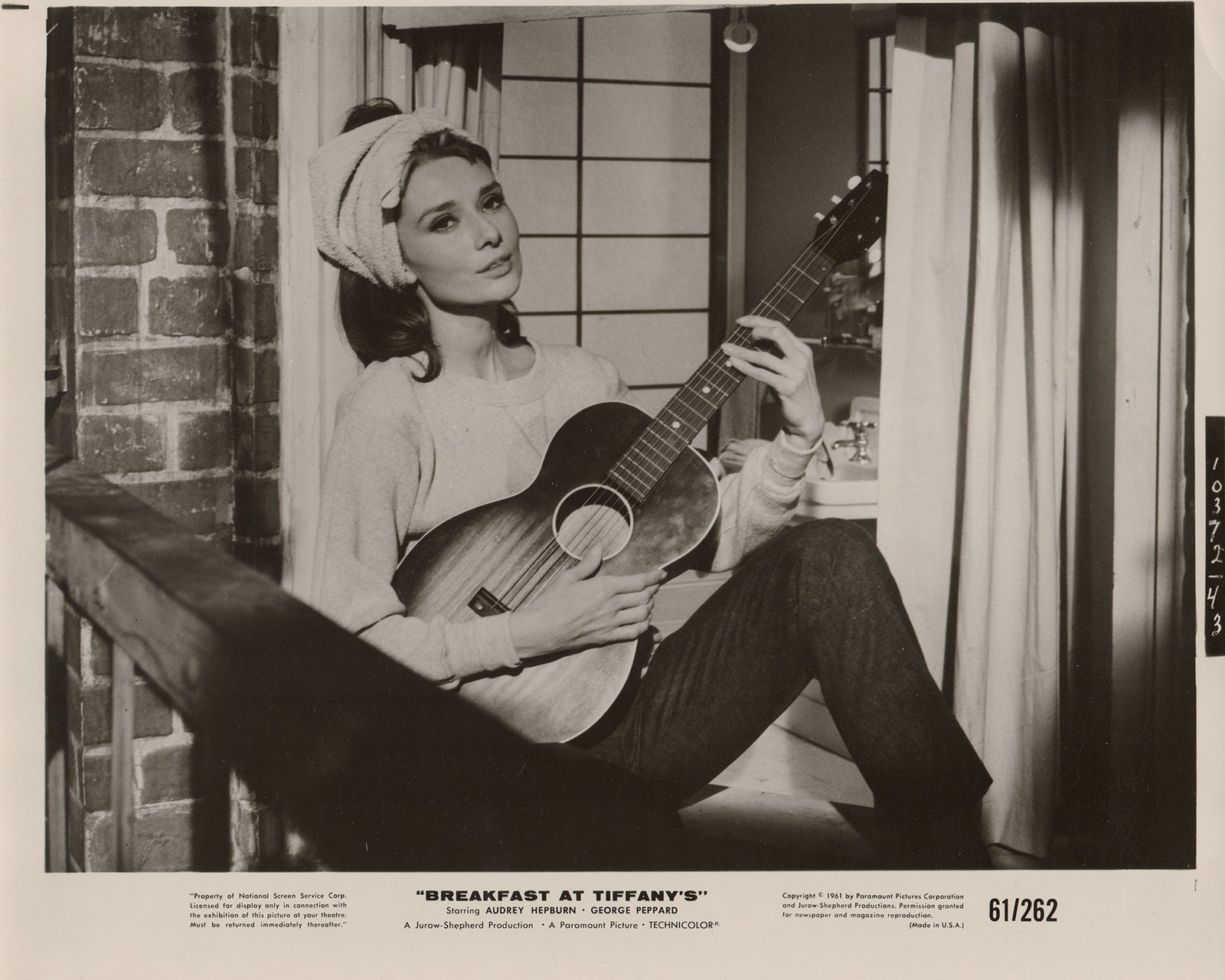 Breakfast at Tiffanys (1961) Film Movie Press Publicity Still Framed