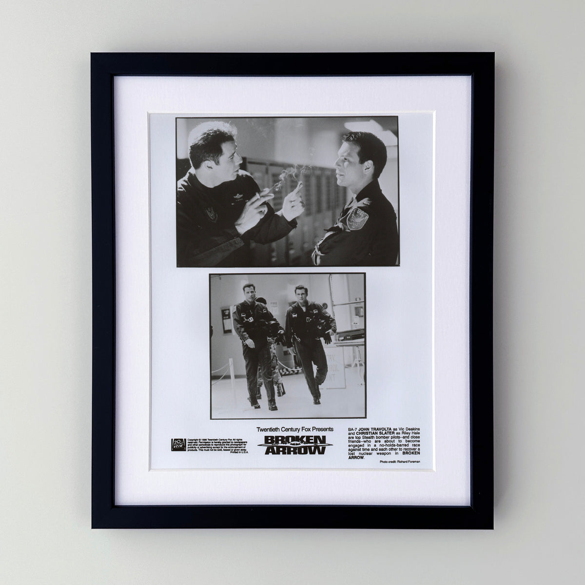 Broken Arrow 1996 Film Movie Press Publicity Still Framed