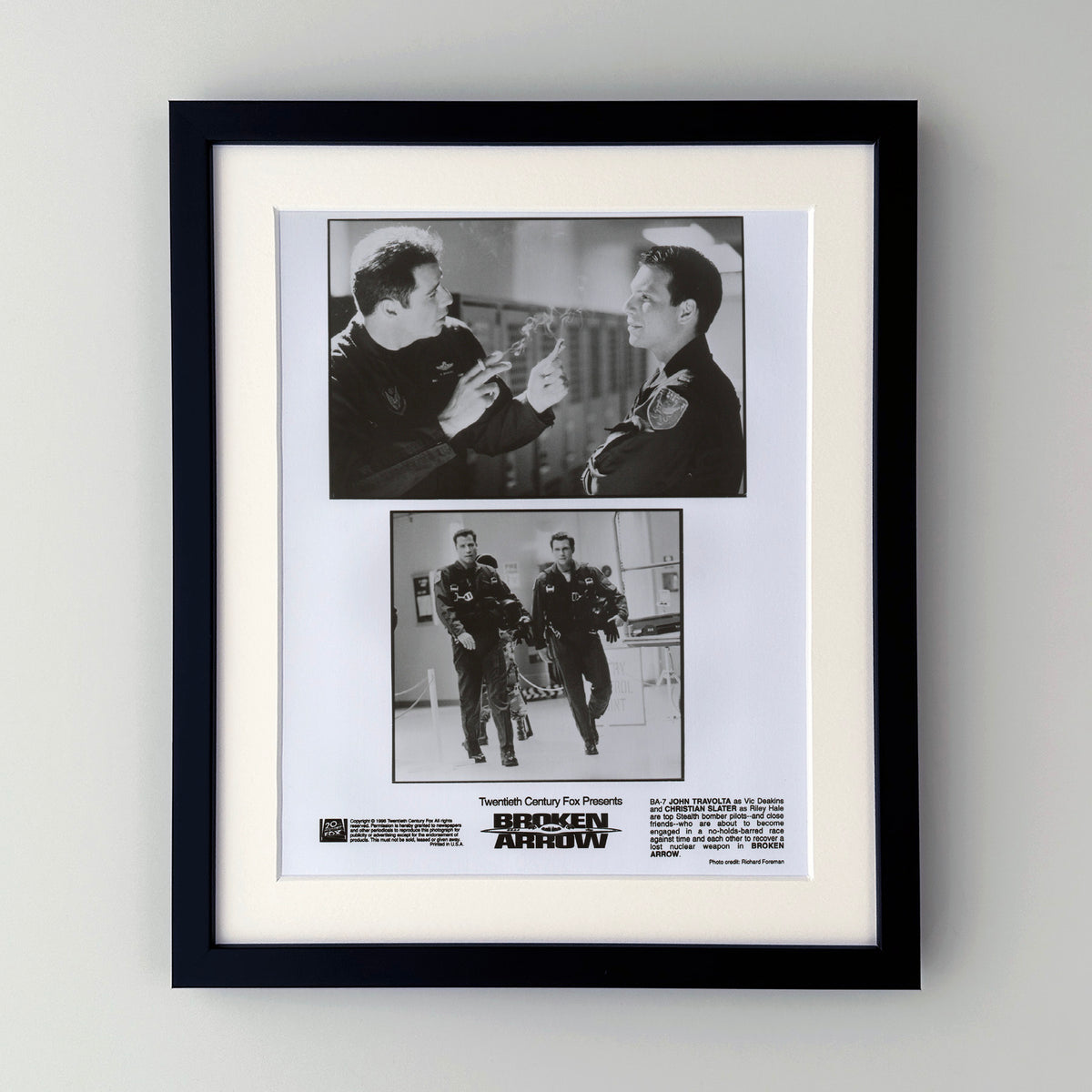 Broken Arrow 1996 Film Movie Press Publicity Still Framed