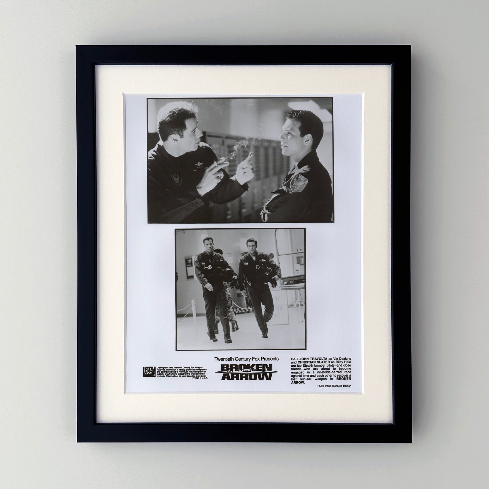 Broken Arrow 1996 Film Movie Press Publicity Still Framed