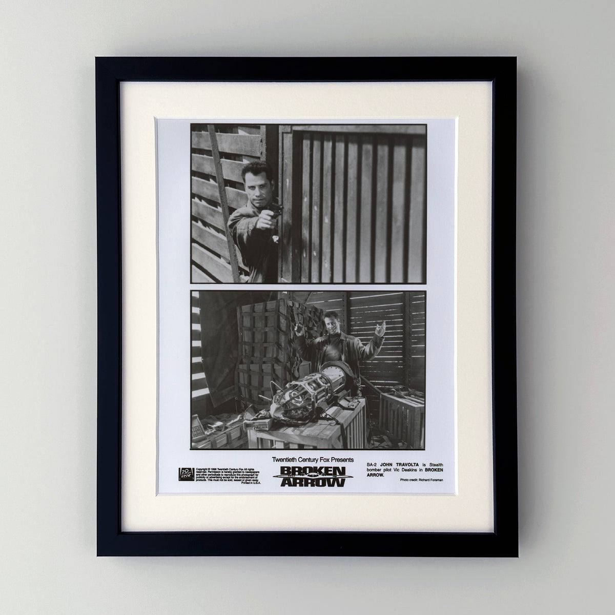 Broken Arrow 1996 Film Movie Press Publicity Still Framed