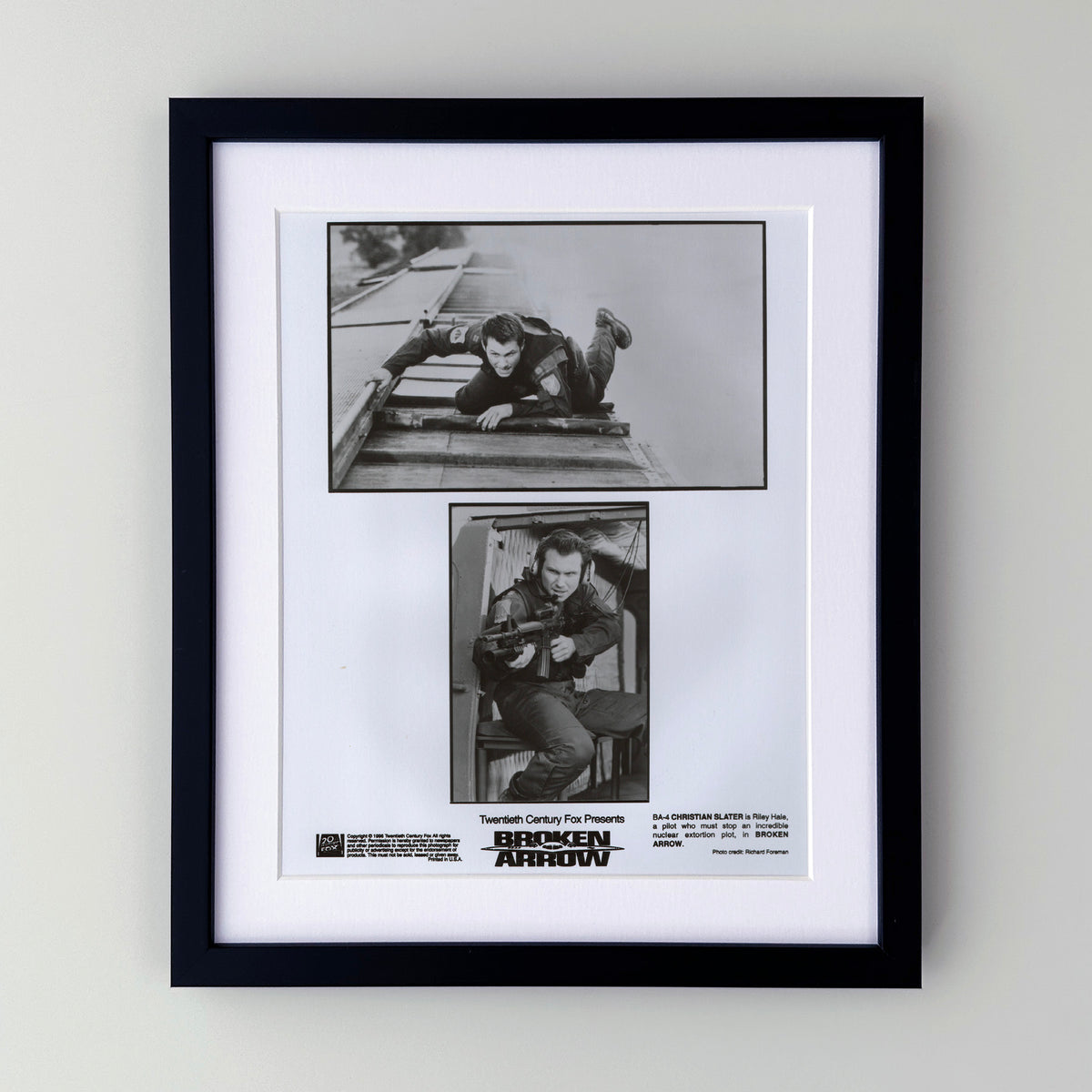 Broken Arrow 1996 Film Movie Press Publicity Still Framed