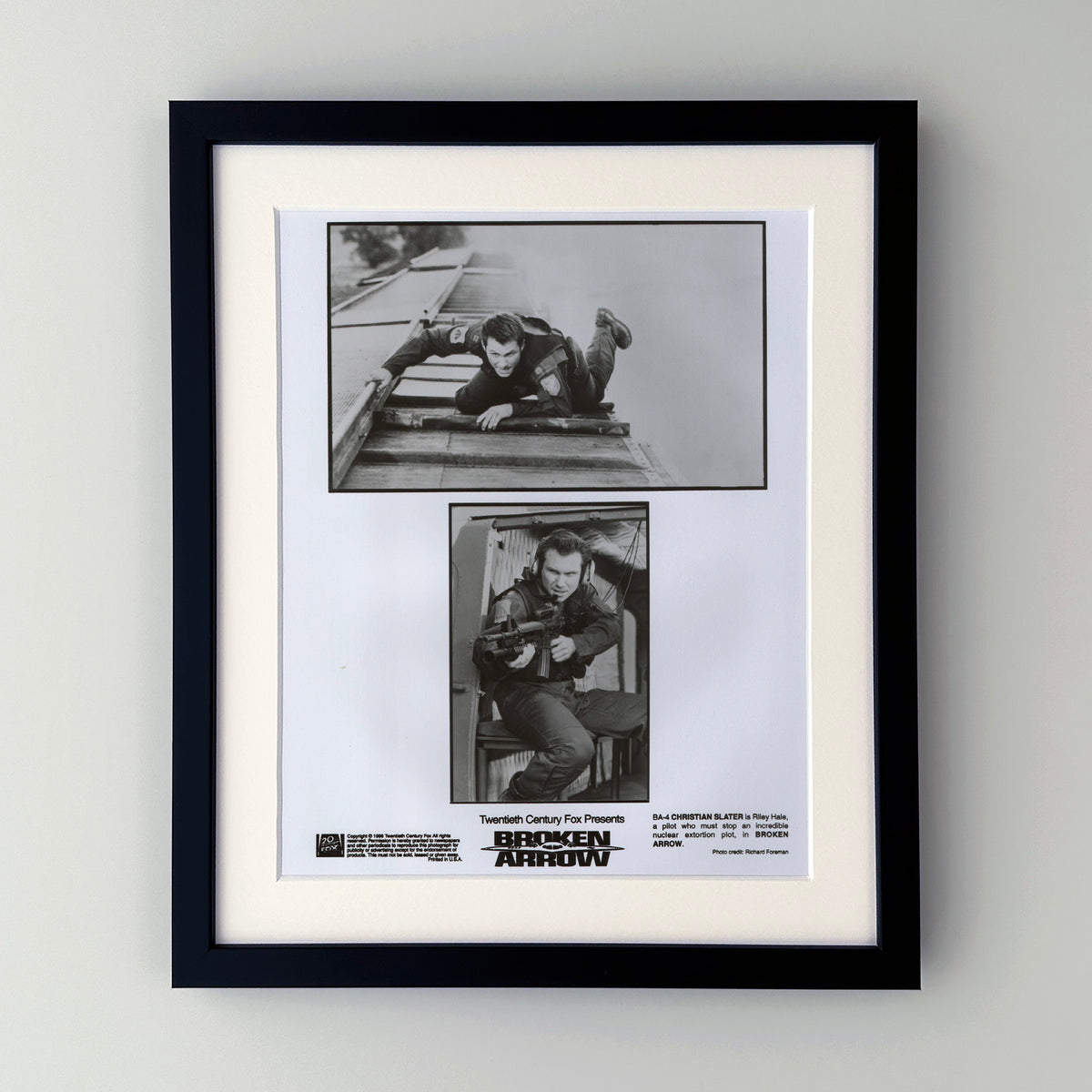 Broken Arrow 1996 Film Movie Press Publicity Still Framed