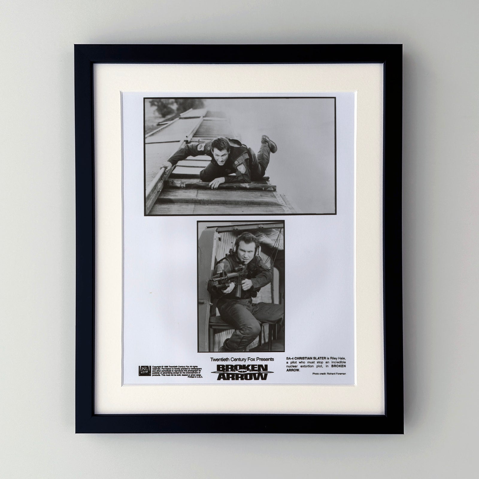 Broken Arrow 1996 Film Movie Press Publicity Still Framed