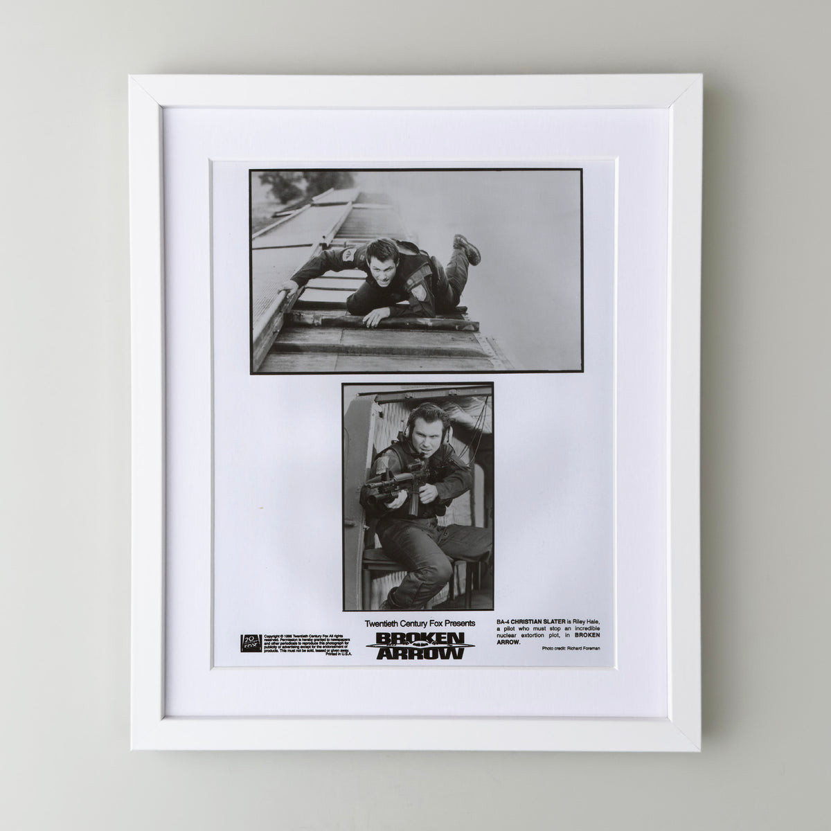 Broken Arrow 1996 Film Movie Press Publicity Still Framed